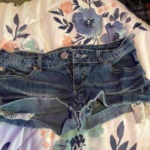 women jean shorts
